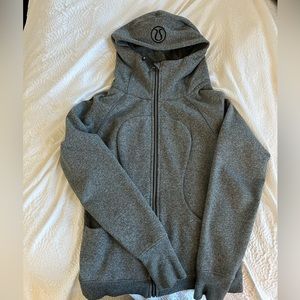 Gray Lululemon scuba hoodie